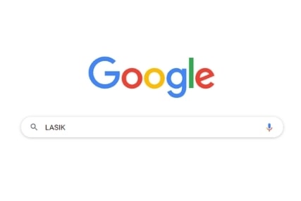 Performing Google search for the term "LASIK"